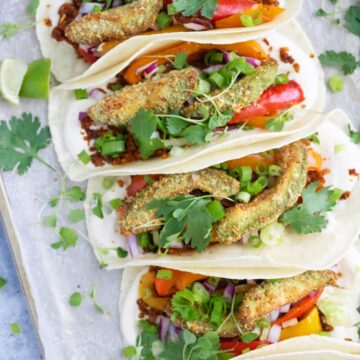 Vegan Crispy Avocado Tacos