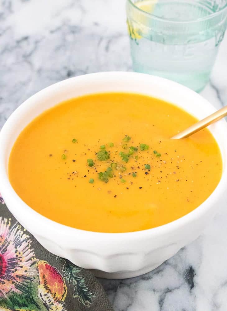 Easy Roasted Butternut Squash Soup | Eating by Elaine