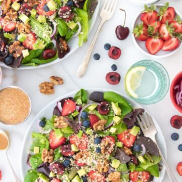 Berry Cherry Quinoa Salad