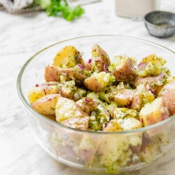 Vegan No-Mayo Lemon Olive Oil Potato Salad