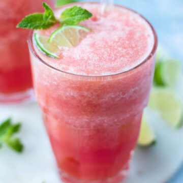 Watermelon Mint Lime Slushies