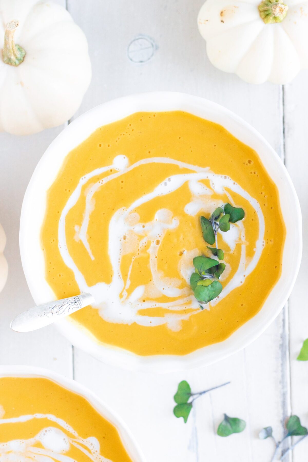 Easy Vegan Blender Pumpkin Soup Eating by Elaine