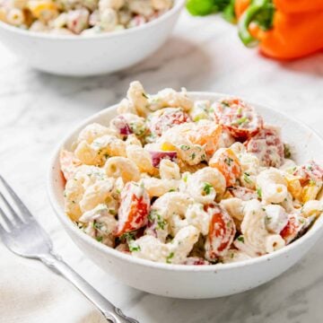 Creamy Vegan Picnic Pasta Salad