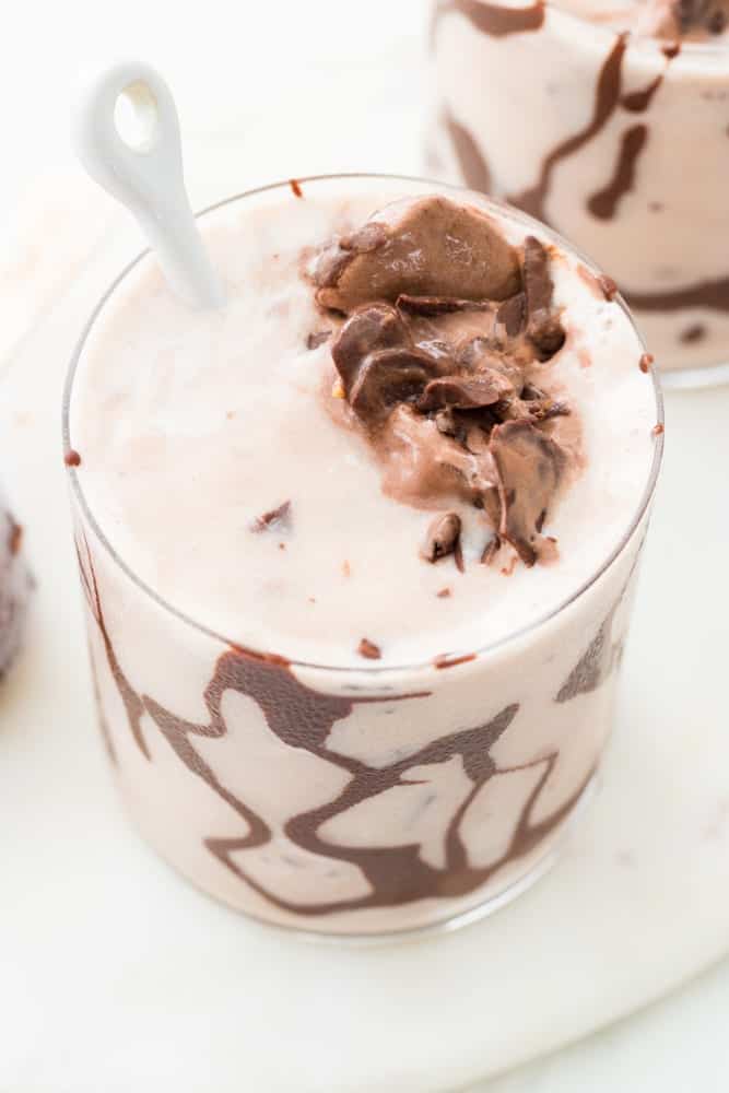 Healthy Vegan Fudge Blizzard