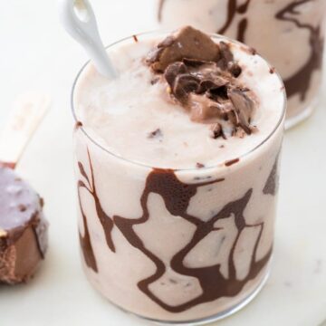 Healthy Vegan Chocolate Fudge Crunch Blizzard