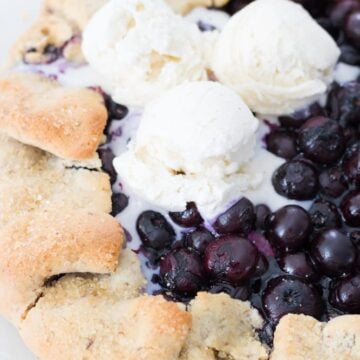 Vegan Gluten-Free Paleo Blueberry Galette
