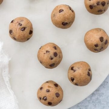 Vegan and grain-free cookie dough energy bites