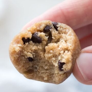 Vegan and grain-free cookie dough energy bites