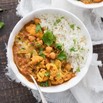 Cauliflower and Chickpea Tikka Masala