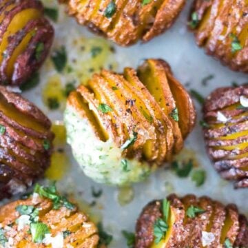 Mini Hasselback Potatoes