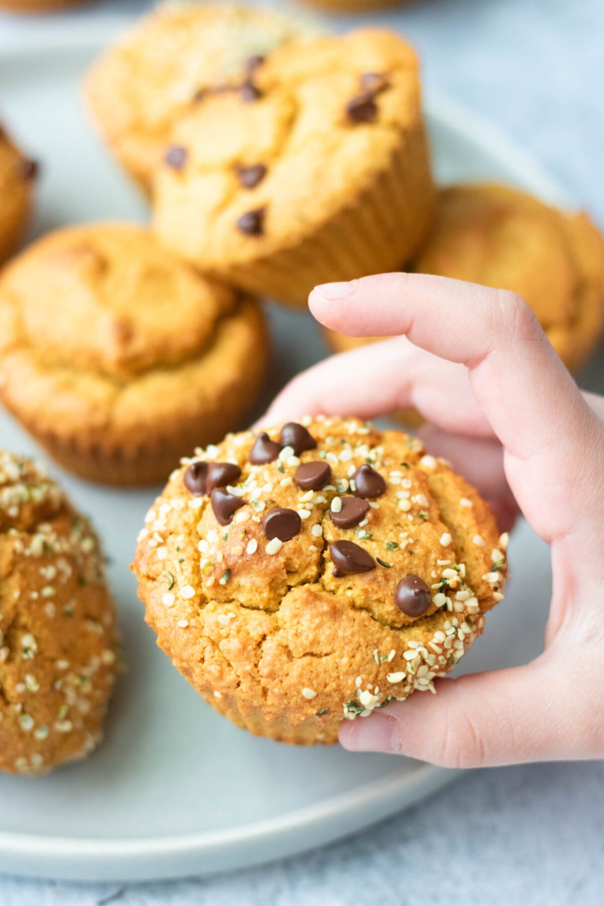 Vegan GlutenFree Blender Sweet Potato Muffins (refined sugarfree