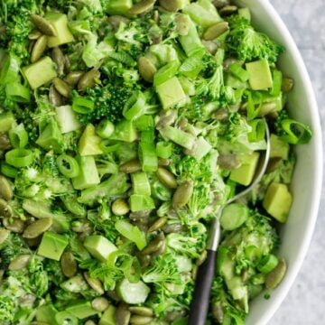 Vegan Creamy Broccoli Salad