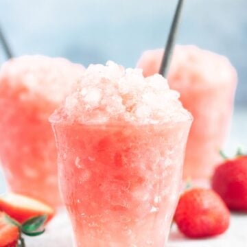 strawberry snow cone