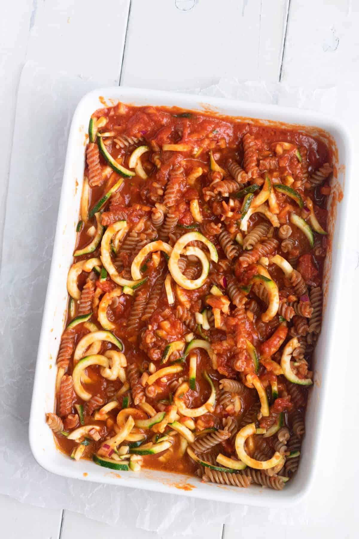 uncooked bake mixed and ready to be baked 