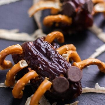 Date & Pretzel Spiders