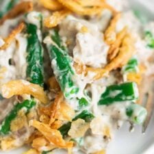 Healthier Green Bean Casserole (vegan + gluten-free)-image