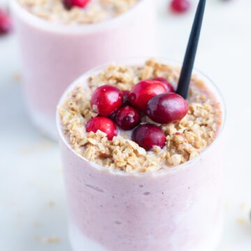 Creamy Vegan Cranberry Smoothie