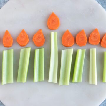 Veggie Menorah