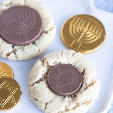 Vegan Hanukkah Gelt Cookies
