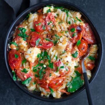 No Boil Vegan Baked Feta Pasta