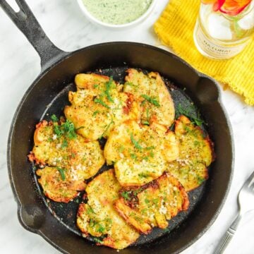 Fingerling Smashed Potatoes
