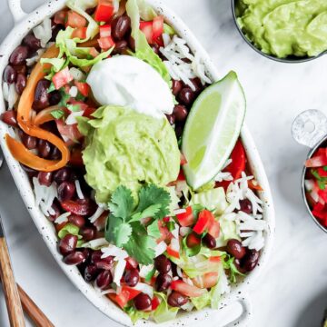 Easy Weeknight Veggie Burrito Bowls