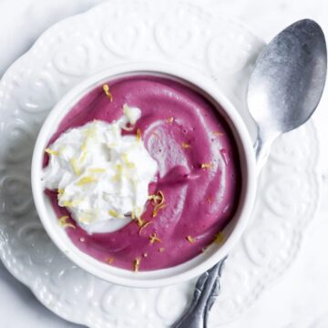 No-Bake Blackberry Vanilla Pudding