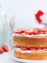 Vegan Paleo Strawberry Shortcake Cake