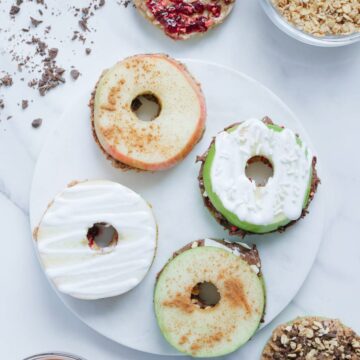 Healthy Apple Ring Sandwiches