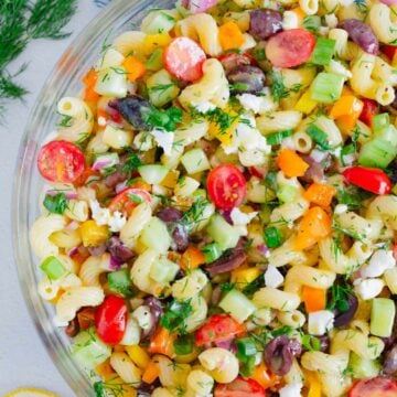 Best Vegan Greek Pasta Salad