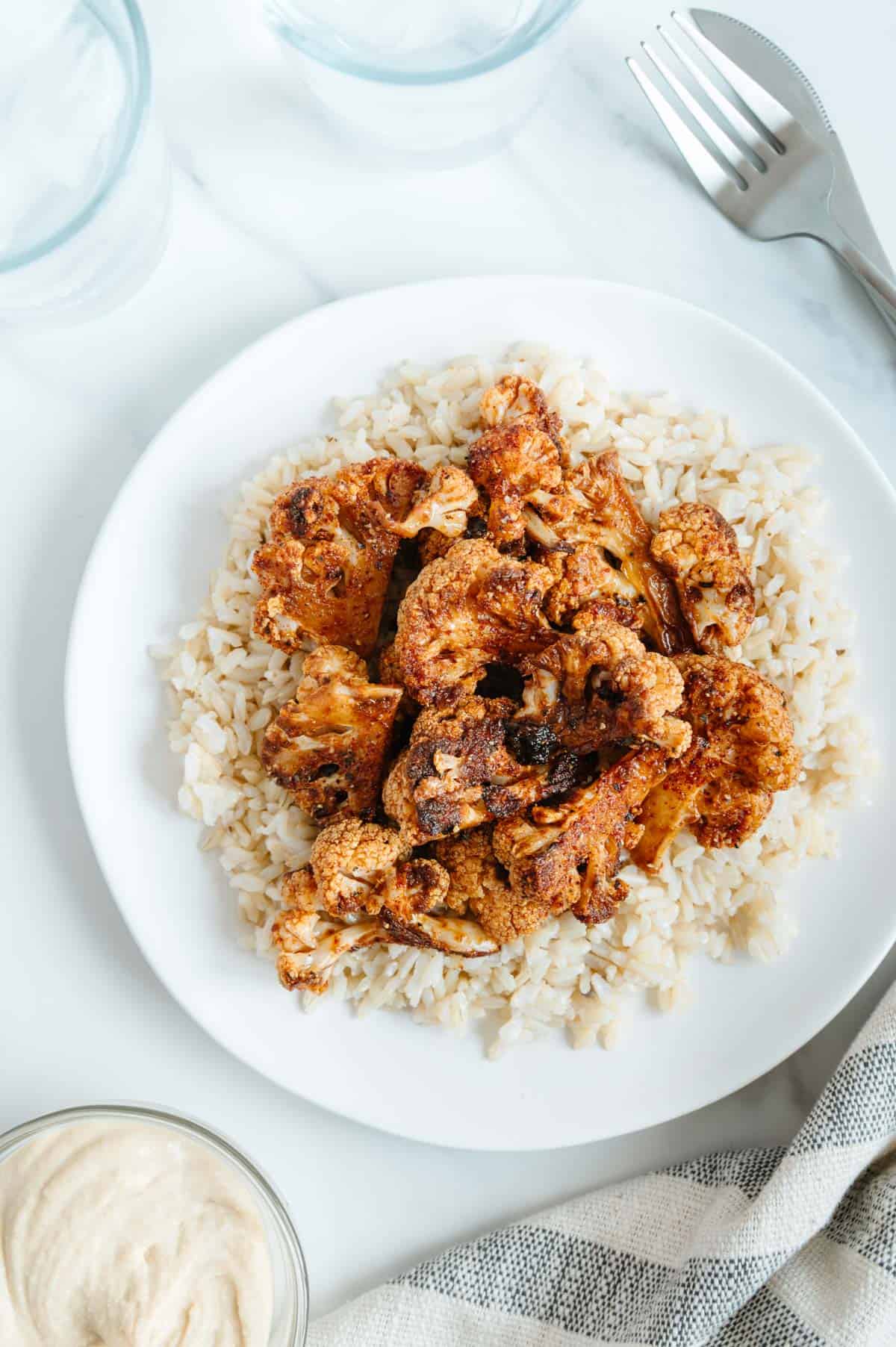 BBQ Roasted Cauliflower