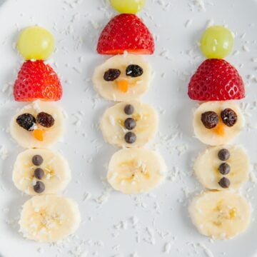 Banana Christmas Snowmen