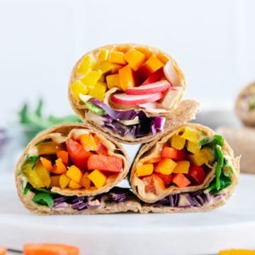 Colorful Vegetable Wraps