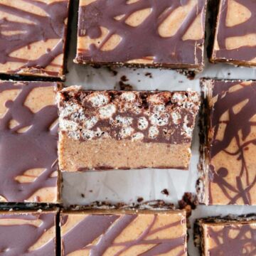 Almond Butter Chocolate Rice Crispy Treats