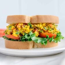 10-Minute Easy Curried Chickpea Salad (Vegan)-image