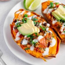 Vegan Mexican Stuffed Sweet Potatoes -image