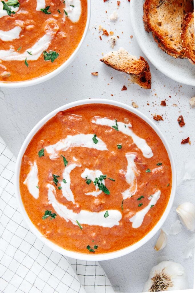 Tomato Soup with White Beans