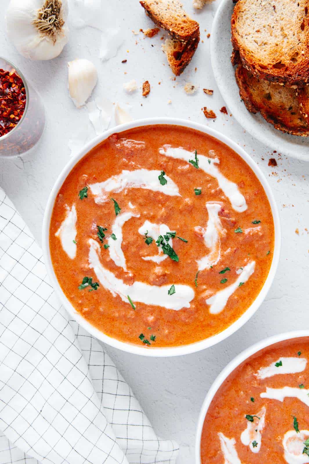 Vegan White Bean Tomato Soup