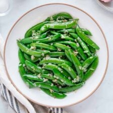Easy Sautéed Sugar Snap Peas with Garlic and Shallot-image