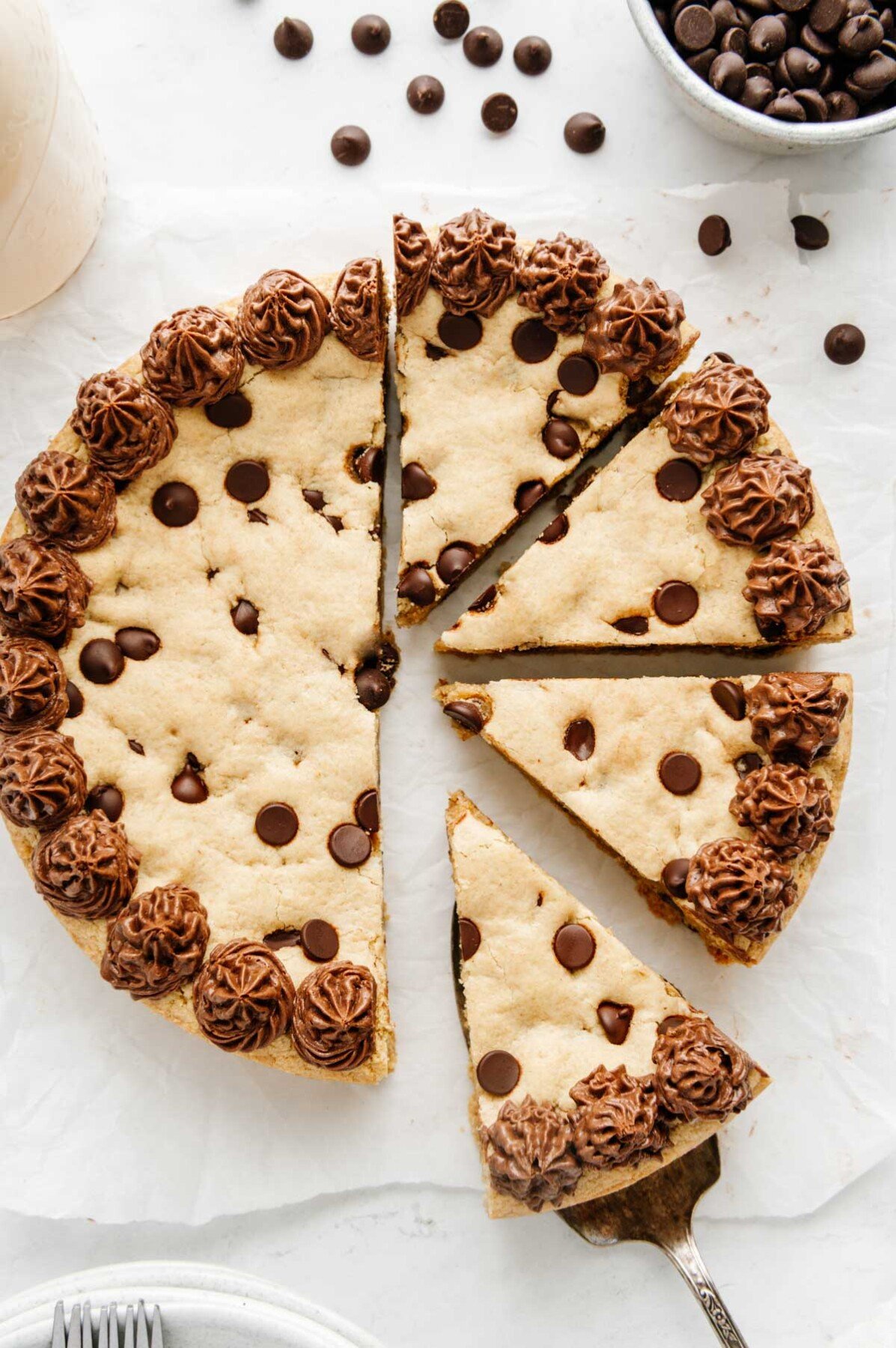 The Best Vegan Chocolate Chip Cookie Cake (GlutenFree) Eating by Elaine