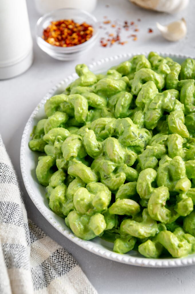 Easy and Nutritious Green Pasta Sauce (Dairy-Free) - Eating by Elaine