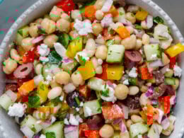 Mediterranean Dense Bean Salad (Viral TikTok Recipe)